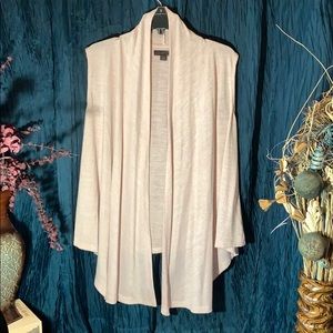 Ladies pale pink sleeveless cardigan- new